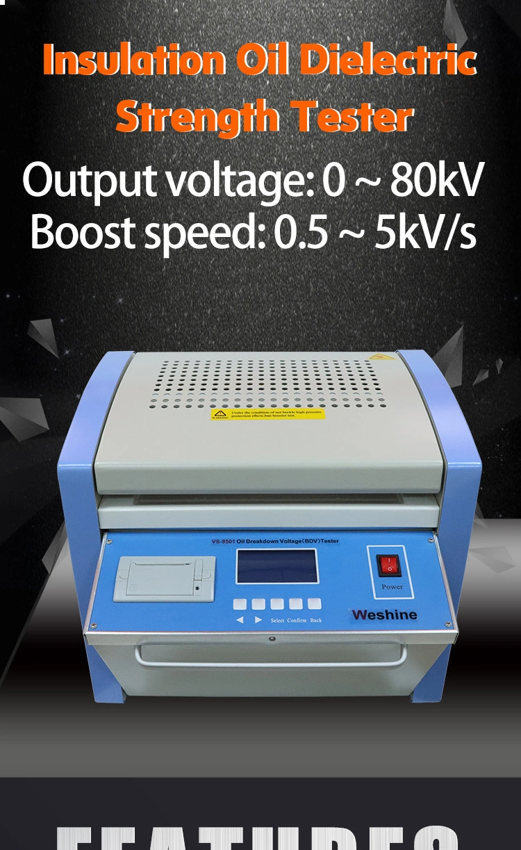 Automatic insulation oil lab equipment dielectric strength tester transformer dielectric oil bdv test equipment